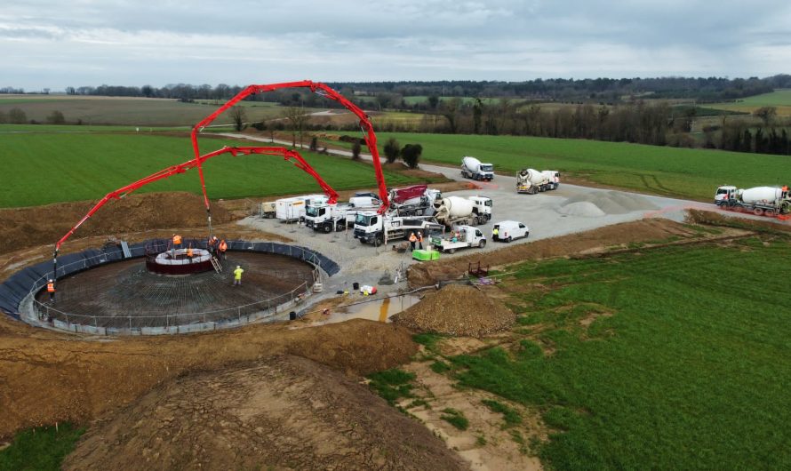 Le coulage du béton : du 20 février au 4 mars